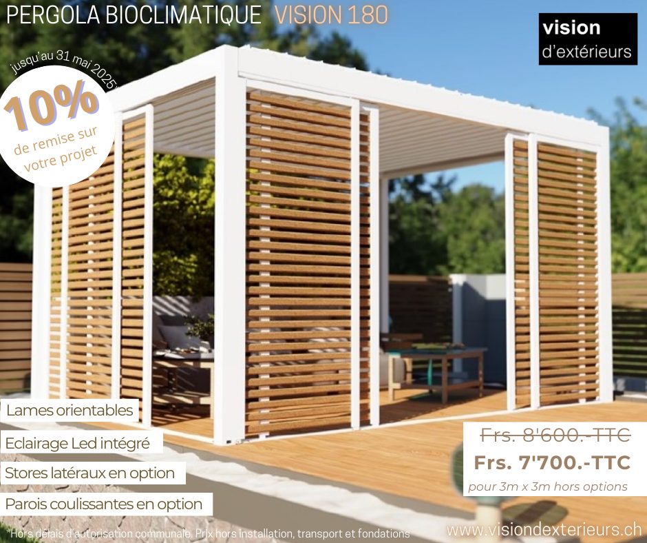 Pergola bioclimatique Vision 180