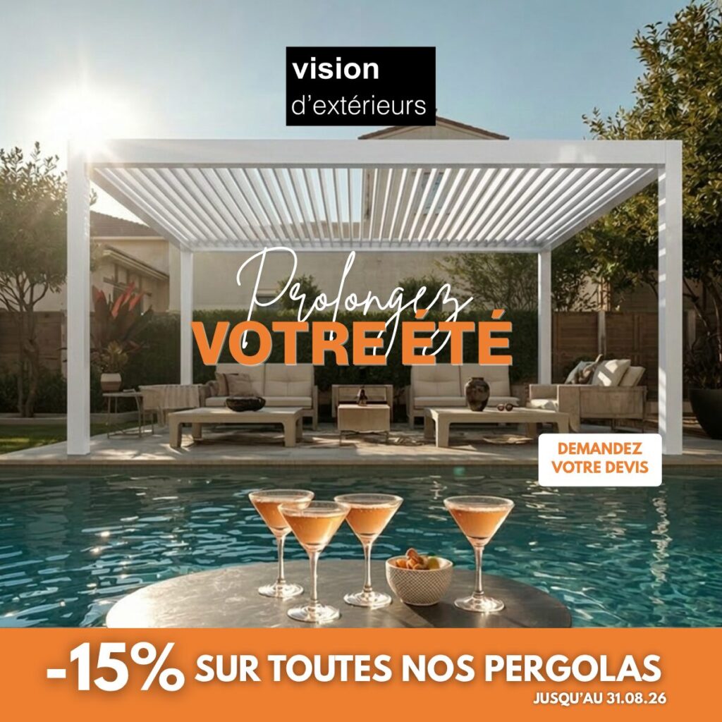 promotion d'été pergola vision d'extérieurs